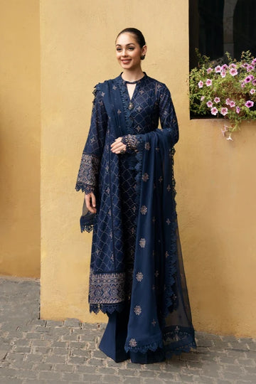 Unstitched Embroidered Lawn 3Pc Suit