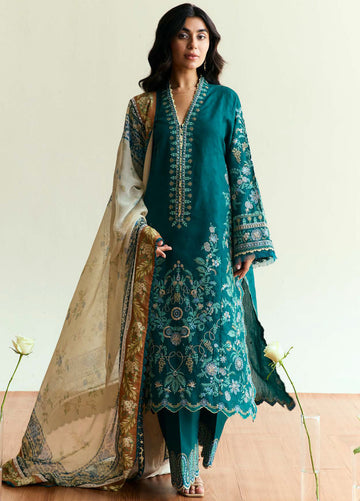 Unstitched Embroidered Winter 3Pc Suit