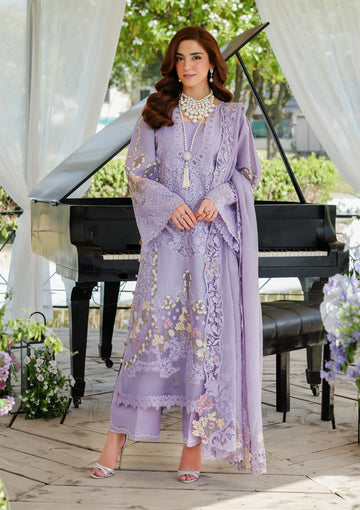 Unstitched Embroidered Lawn 3Pc Suit