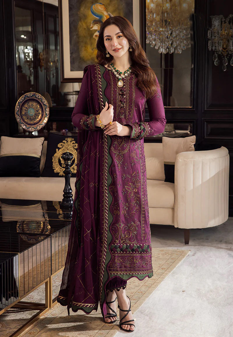 Unstitched Embroidered Winter 3Pc Suit
