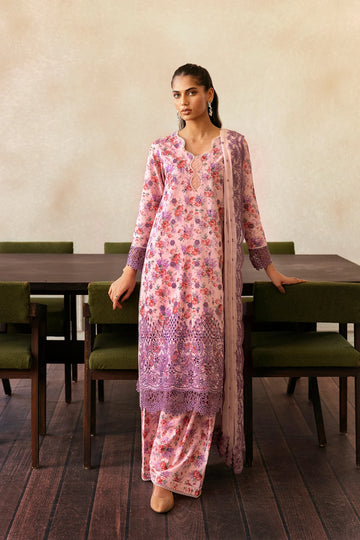 Unstitched Digital Printed Lawn 3Pc Suit